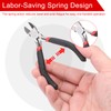 HARFINGTON Pliers 5" Mini Combination Pliers with Cutter & PVC