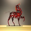 TOOARTS Metal Sculpture Metal weaving horse Home Furnishing Articles Handicrafts