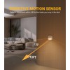 Lyridz Rechargeable Night Light, Motion Sensor Battery Nightlights, Mini Stick-on