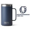 YETI Rambler Jug, Stainless Steel, Navy, 24 oz (710 ml)