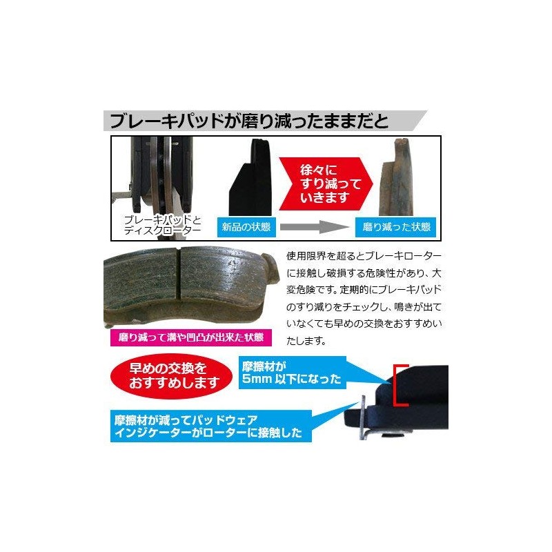 ［エムズ部品］ 【フロントブレーキパッド左右4枚セット】 サンバー TT1 TT2 TV1 TV2 TW1 TW2 B61