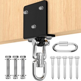 VivaZen Heavy Bag Beam Hanger,Heavy Duty Punching Bag Beam Mount Hanger Bracket,Ceiling Mount Hook 360°Rotation Wood Beam Holder Body Weight Strength Training Systems,Suitable for Swings and sandbags