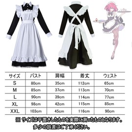 Lifoxan Maid Clothes, Long Cosplay, Adult Costume, Men's, Women's, Maid Clothes, Large Size, Men's Daughter, Cosplay, British Style, Halloween, Costume, Cultural Festival, Coffee Shop, Disguise, Dress