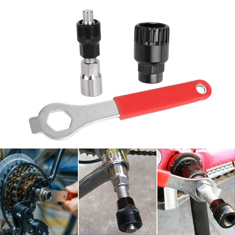4Pcs Crank Removal Tool, Bike Crank Extractor and Bottom Bracket