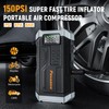 [2025NEW Model] 5000A Jump Starter with Air Compressor,Battery Jumper Starter