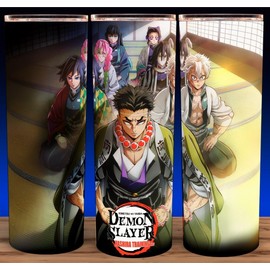 Novelty Glow in the Dark Demon Slayer Hashira Training Anime Cup Mug Tumbler 20oz