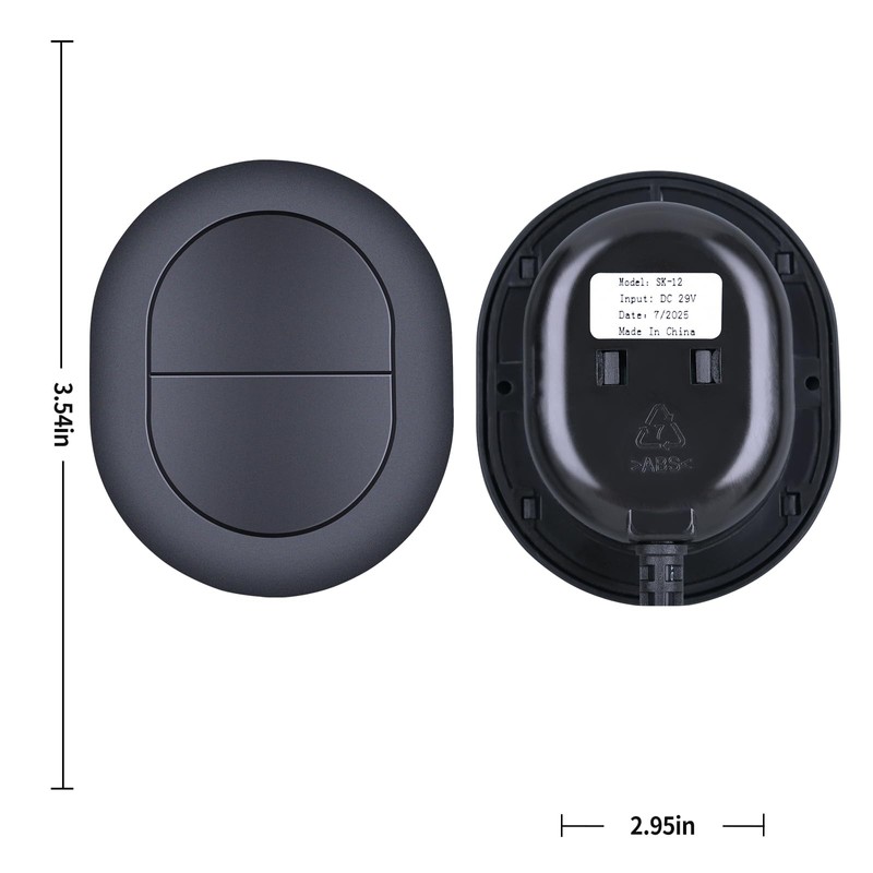WDZP 2 Button 5 Pin Plug Electric Lift Chair Remote
