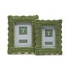 Generic Two's Company Green Wicker Weave Set of 2 Photo