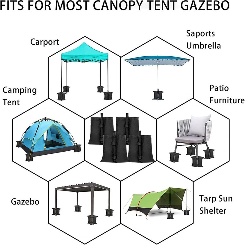 Sand Bags Weights for Canopy | Beach Umbrella Base Weight