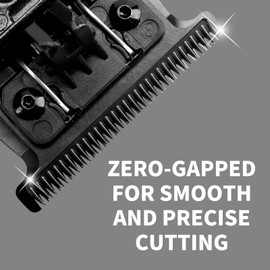 FX707B2 Trimmer Blades Replacement for Men, Deep Tooth T Blade Compatible with DLC 2.0 BaBylissPRO Hair Trimmers FX787 and LoPROFX Trimmers FX726, Black, 2 Pack