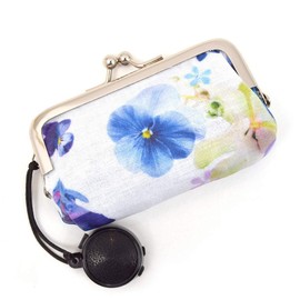 W1800200 Seal Case, Floral Bouquet, Cute, Ink with Vermilion, Portable, Compact