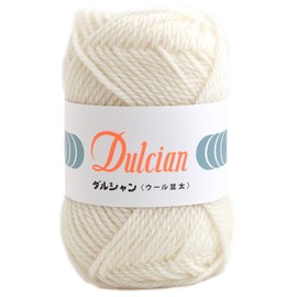 DARUMA 5800 Darshan Wool Coarse Thick Yarn, Col.101, White, 1.4 oz (40 g), Approx. 26.5 ft (75 m)