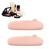 2PCS Silicone Makeup Brush Holder Waterproof Soft Portable Cosmetic Storage
