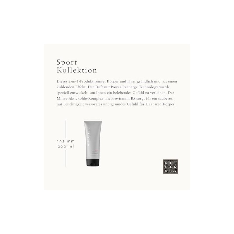 RITUALS Sport 2-in-1 Hair + Body Wash, 200 ml
