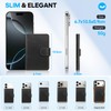 SHIELDON for MagSafe Genuine Leather Magnetic Phone Wallet, Minimalist RFID