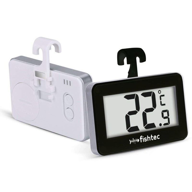 FISHTEC Electronic Refrigerator Thermometer - Triple Hanging System: Hook, Holder,
