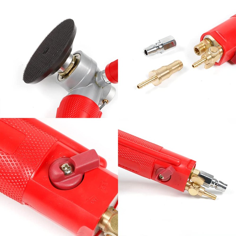 Fetcoi 4" Air Grinder, Water Jet Pneumatic Grinder Air Wet