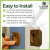 Gator Door Strike Plate with Screws, – 2-1/4" by 1-3/4"