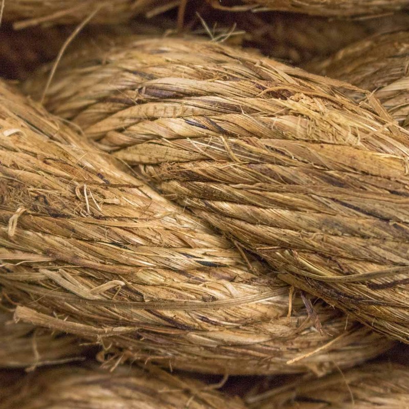 Twisted Manila Hemp Rope (3/8 Inch x 100 Feet) -