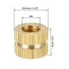 sourcing map Pack of 50 Knurled Screws Screw Nuts M4