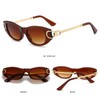 ADE WU Retro Oval Sunglasses 90s Designer Inspired Oval Frame
