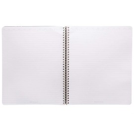 Graphique Girlies Large Spiral Notebook - Chic Girlies Design, Center Page with Fun Message, 160 Ruled Pages, 9” x 11” – Great for Taking Notes, List Making and More