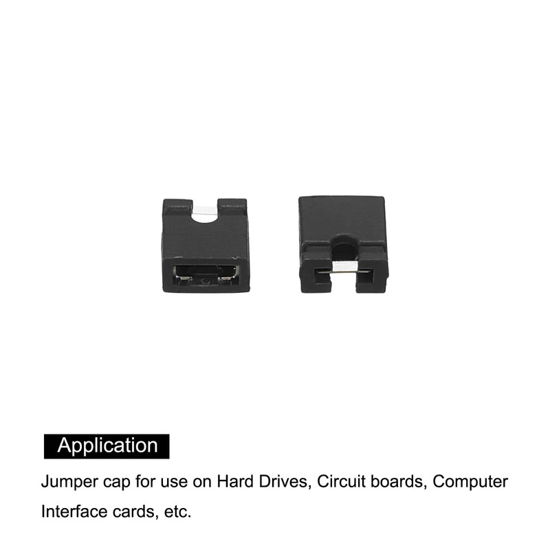 sourcing map 2.54mm Jumper Caps Standard Circuit Board Jumper Cap