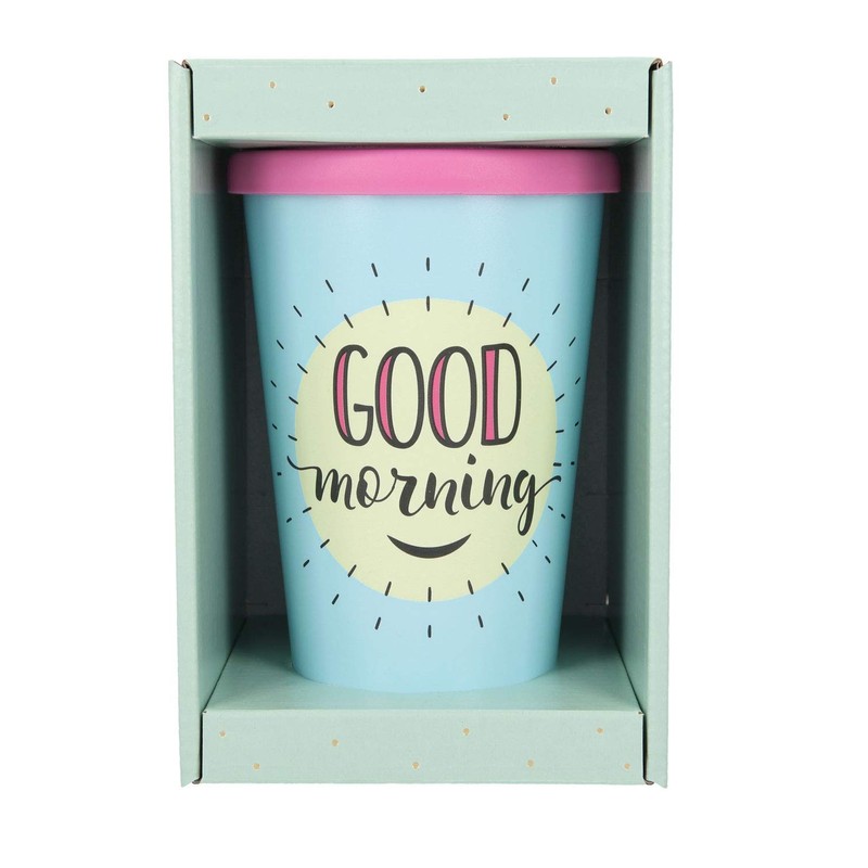 Depesche 2180.018 To-Go Plastic Cup with Saying 350 ml Reusable