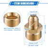VekAuto Pressure Washer Connector, 14mm M22x1.5 to M14x1.5 Male Adapter