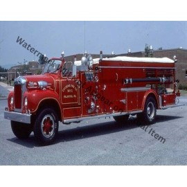Mack City Service Fire Truck Palmyra Photograph Print 8.5x11"