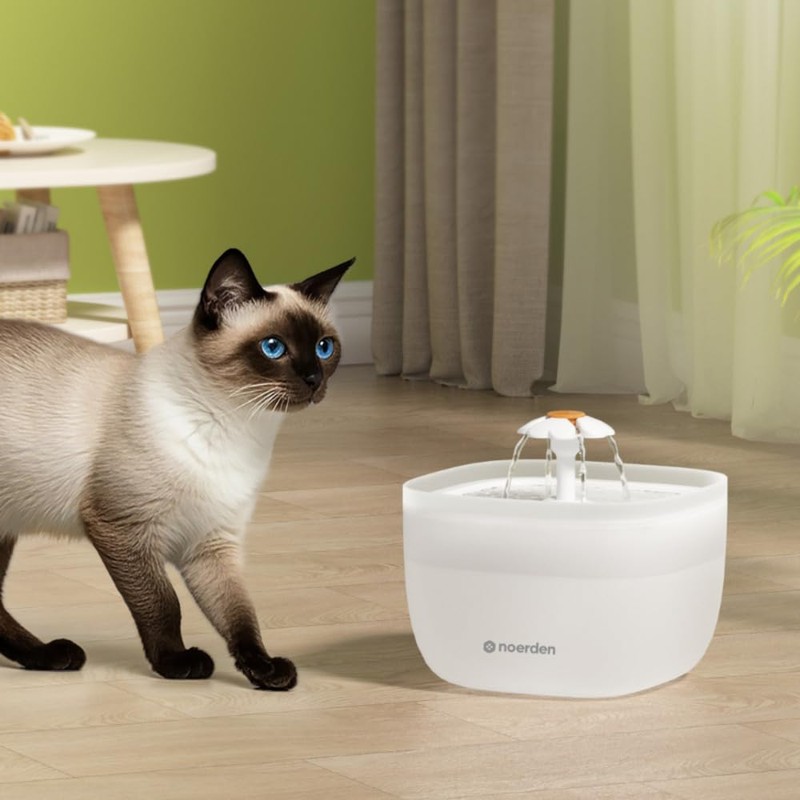 Noerden Pawquench Pet Water Fountain, Ultra Quiet, 2L Capacity
