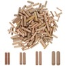 Nihfien 230Pcs Wooden Dowel Pins, 1/4" 5/16" 3/8" Fluted Wooden