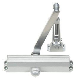 Norton 1601H-689 Hold Open Door Closer Adjustable Sizes 3-6, Aluminum Finish