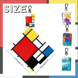 Glasses Cleaning Cloth,Lens Cleaning Cloth For World Classic Art Collection,Glasses Cleaner,Eye Glass Clean Cloths,Clean Clear Microfiber Cleaning Cloths for Glasses,Screens,Camera Lens 4PC (Yellow)