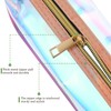 APLZGMG 2Pcs Holographic Bags Iridescent Makeup Bag with Zipper Travel