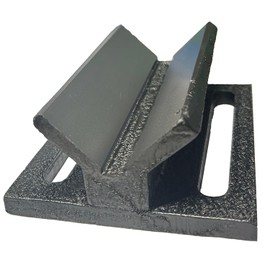 MachEl Cast Iron V Block Jig Fixture for Center Drilling on Round Work-pieces - 2" Capacity