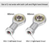 TA-VIGOR 2Pcs SI6TK PHSA6 M6 Female Rod End Bearings,M6x1.0 Left