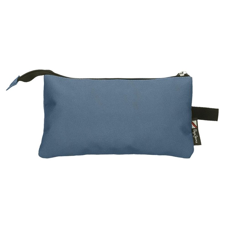 Pepe Jeans Aris Blue Triple Pencil Case 22 x 12