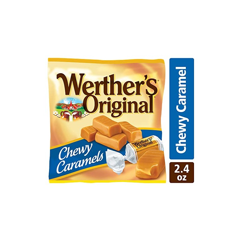 Werther's Original Chewy Caramel Candy, 2.4 Oz Bags (Pack of