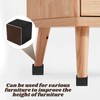 Kyuionty Self-Adhesive Furniture Risers Set of 4, Square Lift Risers