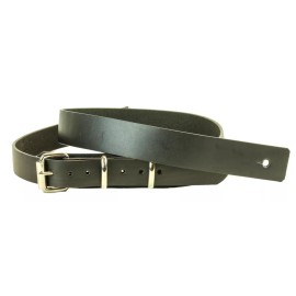 Punkaddict Buckle Strap High Quality Leather Black Guitar Strap Thick Leather 1 3/4" Wide