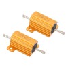 PATIKIL 25W 4 Ohm Aluminum Shell Resistor 2 Pack Aluminum