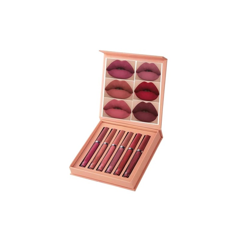 Labial Mate 6 Piezas Pintalabios Lápiz Labial Pinta Labios Juego