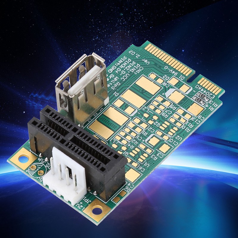 Mini PCI-E To PCI Express 1X Slot Adapter Riser Card