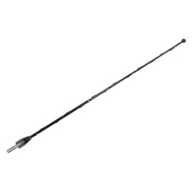 AntennaMastsRus - 12 Inch Black Short Antenna is Compatible with Can-Am Spyder ST - RT - RTS (2010-2015) - Spiral Wind Noise Cancellation - Spring Steel Construction - Stainless Steel Threading