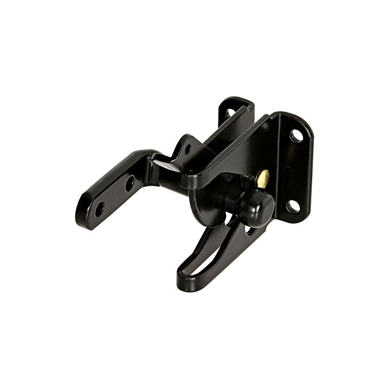 National Hardware N101-337 V22 Automatic Gate Latch in Black,1 Pack
