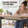 Under-Desk Laptop Holder for Storage – Screw-Mount Bracket Set for