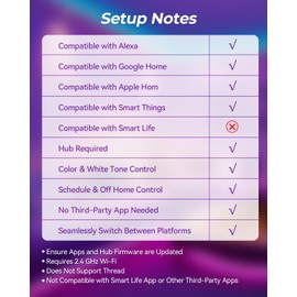 Matter Smart Light Bulb Compatible with Apple HomeKit/Alexa/Google Home, 9W 2 Pack Color Changing Alexa LED Light Bulbs, Voice/App Controlled Dimmable WiFi Lighting for Room