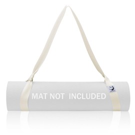 Slim Panda Yoga Mat Straps for Carrying, Adjustable Yoga Mat Carrier Sling Fits All Mats(Mat Not Included)(Milk White)