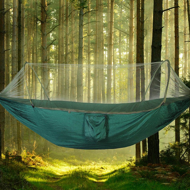 Double / Single Portable Camping Travel Hammock Hanging Bed with
